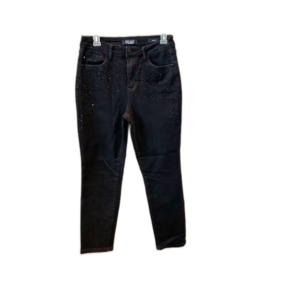 Judy Blue Black Embellished Women's Jeans - Size 7/8-28"